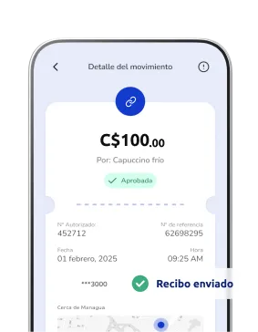 Celular mostrando la app Poket con pantalla de Voucher digital