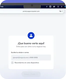 Portal Poket inicio de sesión