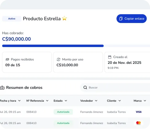 Portal Poket administración de Enlaces de Pago